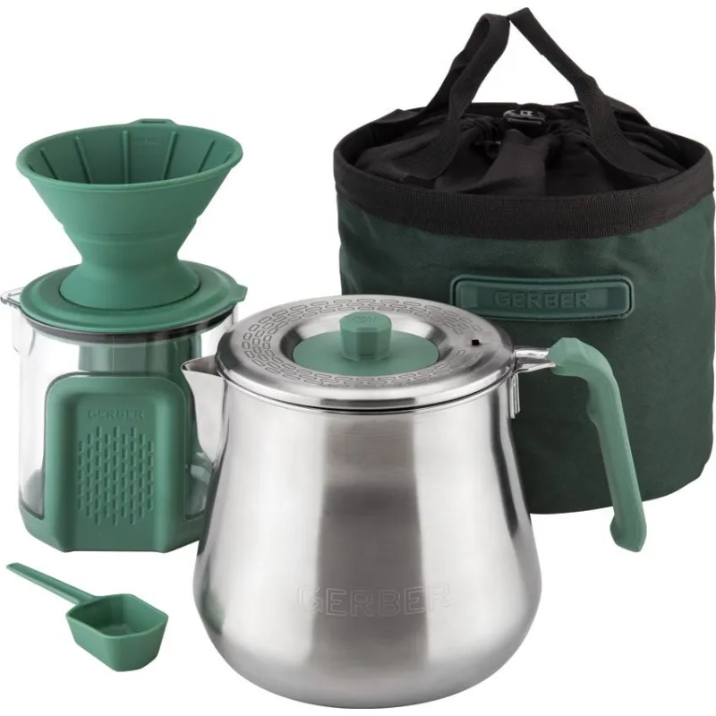 Gerber ComplEAT Kettle Coffee Set for Camping and Outdoor Adventures Cyclaire Knives and Tools