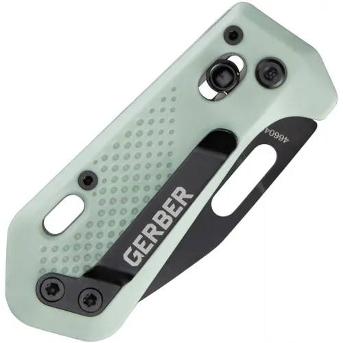  Gerber Nectar Mint Pocket Knife - 2" Black 440 Stainless Steel Blade Baltic Mint Green Textured Handle