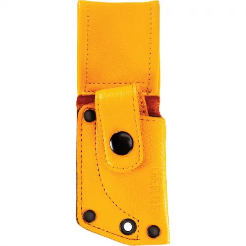 Gerber Dibs Fixed Blade Knife - 2.5" Black Blade Yellow Sheath