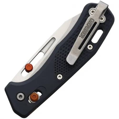 Gerber Assert Folding Knife - 2.98" S30V CP Blade Textured Gray Handle with Red Accents