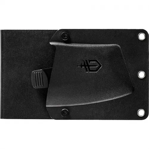 Gerber Tri-Tip Mini Cleaver - 3" Black 7Cr17MoV Blade Green Checkered Aluminum Handle Black Belt Sheath