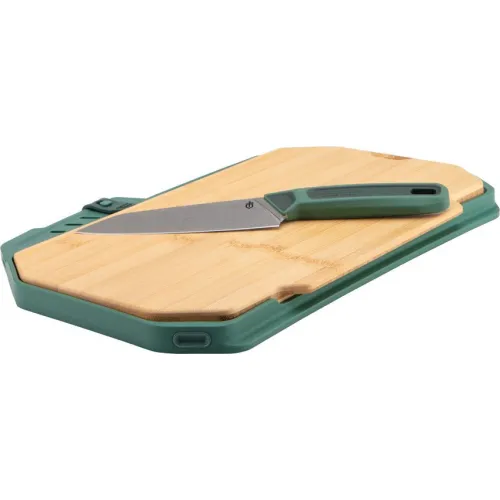 Gerber ComplEAT Slim Camping and Travel Cutting Board with 6" Chef Knife