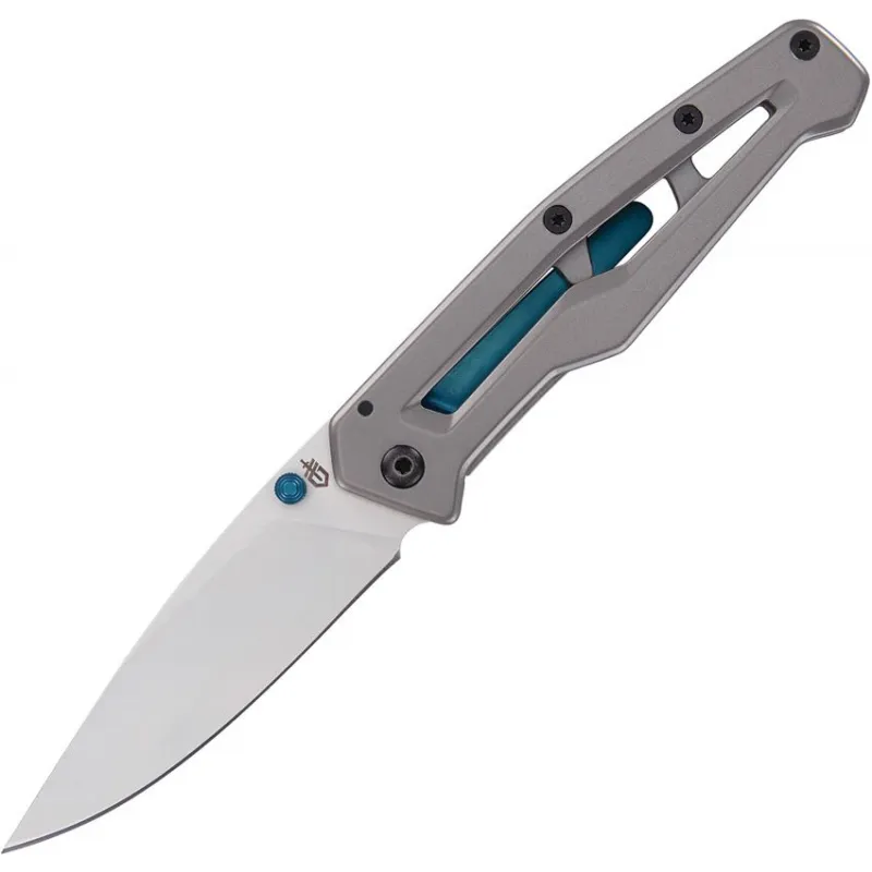 Gerber Paralite Blue Folding Knife - 3" Stainless Steel DP Blade Cyclaire Knives and Tools