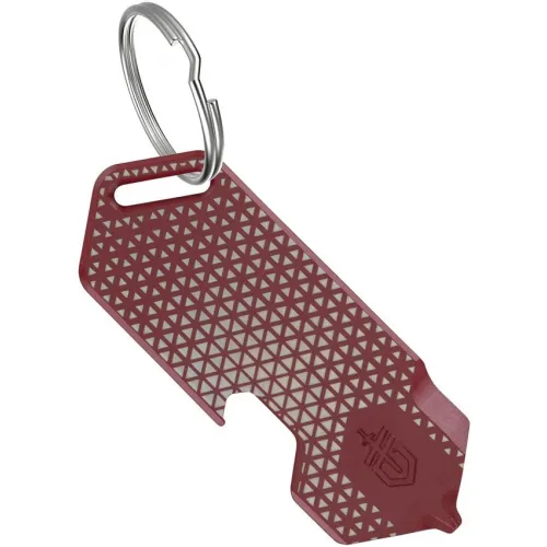Gerber Shard DT Keychain Mini Multi-Tool - Hex Drab Red Triangle Stainless Steel