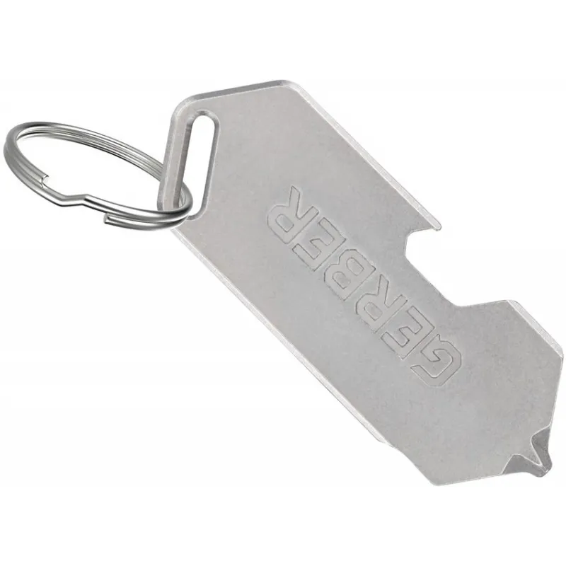 Gerber Shard DT Keychain Mini Multi-Tool - Silver Fish Stainless Steel Cyclaire Knives and Tools