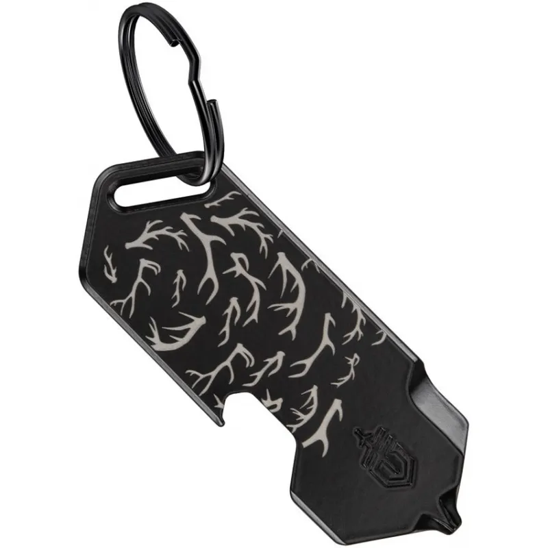 Gerber Shard DT Keychain Mini Multi-Tool - Black Antlers Stainless Steel Cyclaire Knives and Tools