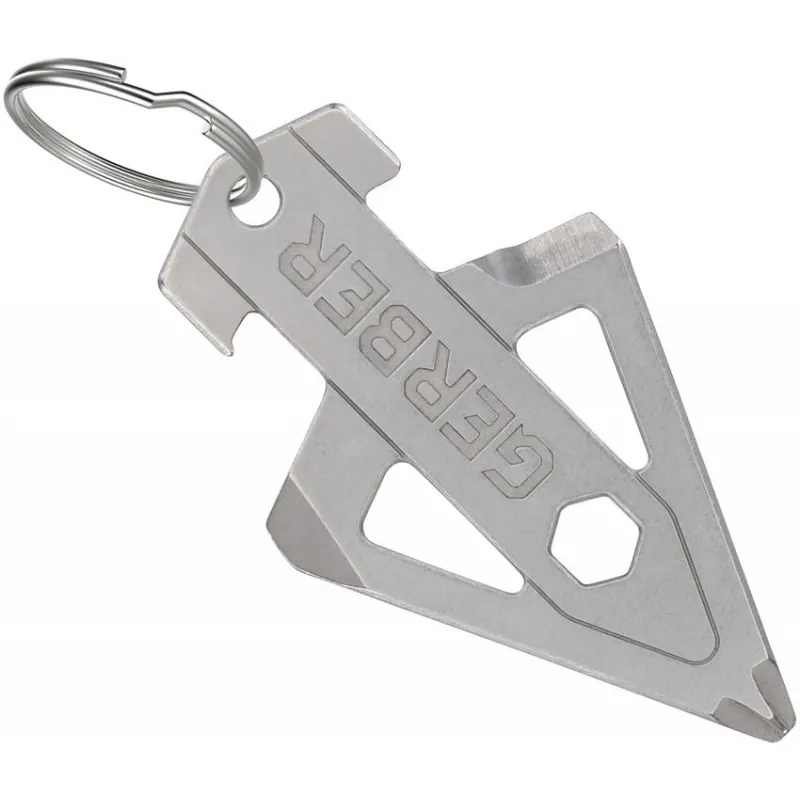 Gerber Broadhead Key Chain Tool Silver Cyclaire Knives and Tools