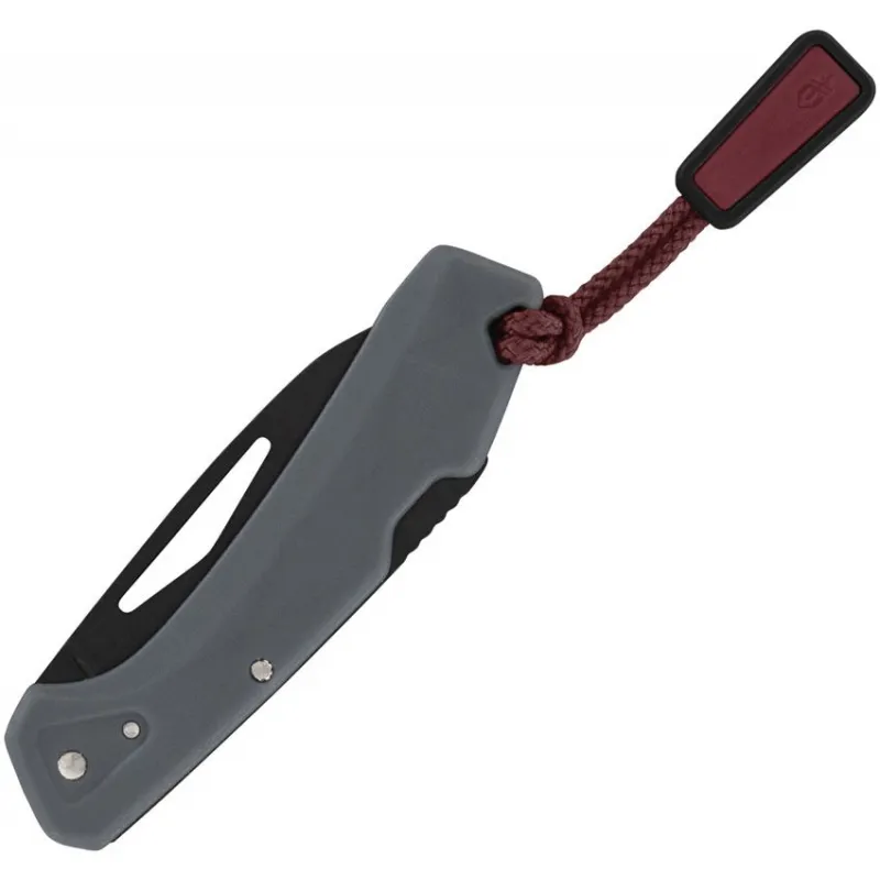 Gerber LST Mini Folding Knife Grey - 1.75" 440A Stainless Wharncliffe Black Blade Grey Handle Cyclaire Knives and Tools