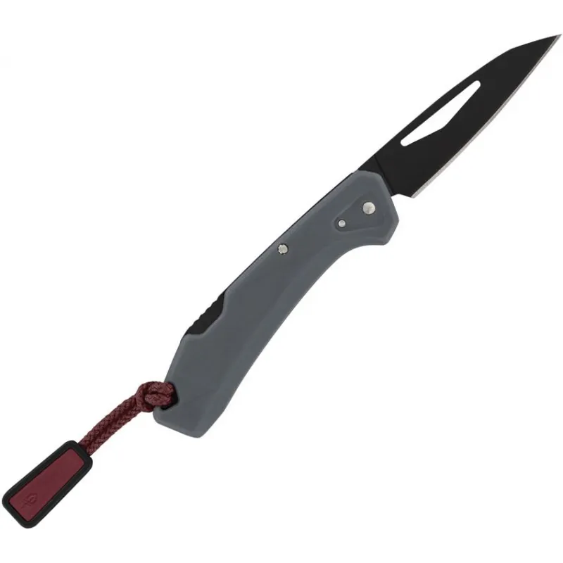 Gerber LST Mini Folding Knife Grey - 1.75" 440A Stainless Wharncliffe Black Blade Grey Handle Cyclaire Knives and Tools