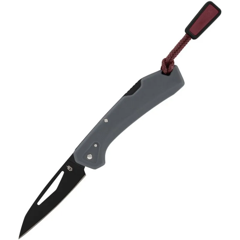Gerber LST Mini Folding Knife Grey - 1.75" 440A Stainless Wharncliffe Black Blade Grey Handle Cyclaire Knives and Tools