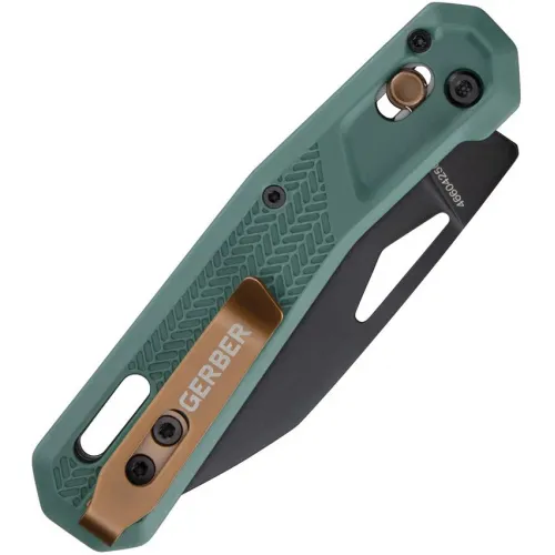  Gerber Vista Folding Knife - 3.25" Black PVD Coated Stainless Steel Blade Baltic Haze Textured Handle