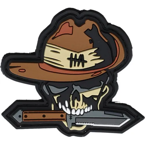 Hardcore Hardware Australia Skull with Knife Morael Patch