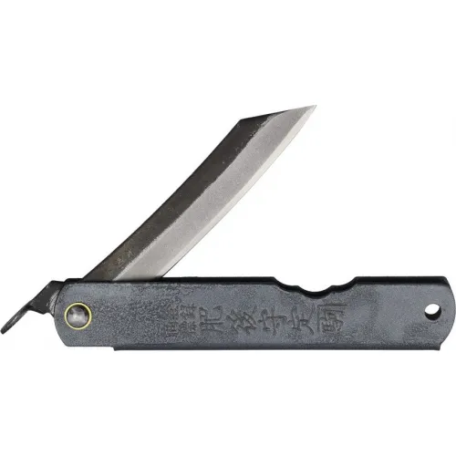 Higonokami No.3 Japanese UK EDC Folding Knife - 2.75" Two Tone SK5 Carbon Steel Blade Slate Blue Steel Handle