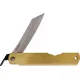 Higonokami Japanese Warikomi Folding Knife with Sheep Engraved Handle - 3.25" Blue Paper Steel Blade Cyclaire Knives and Tools