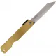 Higonokami Japanese Warikomi Folding Knife with Sheep Engraved Handle - 3.25" Blue Paper Steel Blade Cyclaire Knives and Tools