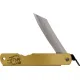 Higonokami Japanese Warikomi Folding Knife with Sheep Engraved Handle - 3.25" Blue Paper Steel Blade Cyclaire Knives and Tools