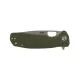 Honey Badger Small Folding Knife - 2.81" 8Cr13MoV Stainless Steel Drop Point Blade Green FRN Handle Liner Lock Cyclaire Knives and Tools