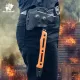 HX Outdoors Ironside Orange Camp Hatchet - 420 Steel Orange G10 Handle Cyclaire Knives and Tools
