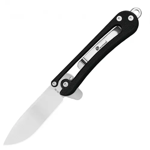 HX Outdoors UK EDC Vertex Folding Knife - 2.68" VG-10 Stainless Steel Blade Black G10 Handle