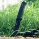 HX Outdoors Gorge Walker Fixed Blade Knife - 3.8" 7Cr17 Blade Black TPR Handle Cyclaire Knives and Tools