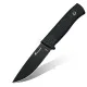 HX Outdoors Gorge Walker Fixed Blade Knife - 3.8" 7Cr17 Blade Black TPR Handle Cyclaire Knives and Tools