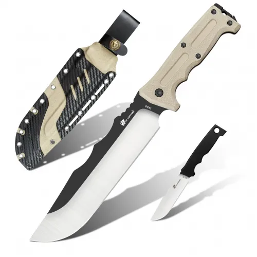 HX Outdoors Kangablade - 8" DC53 Blade Brown G10 Handle
