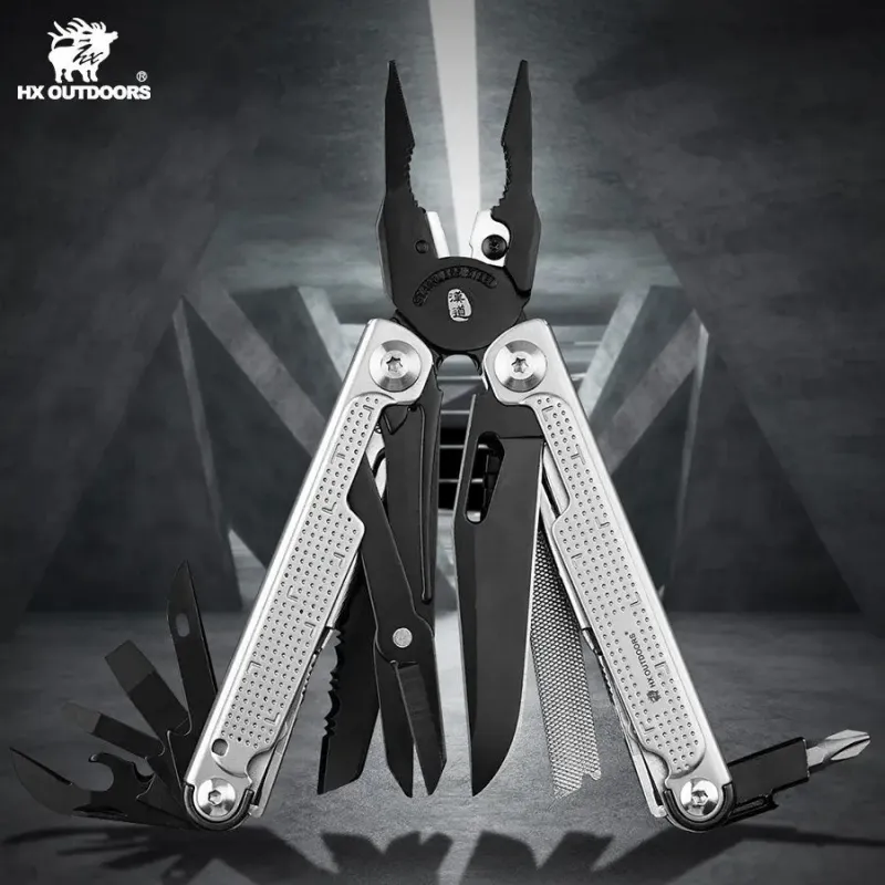 HX Outdoors Eaglite Multi-Tool Black and Silver Cyclaire Knives and Tools