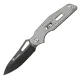 HX Outdoors Rock X Fluorite UK EDC Pocket Knife - 2.95" Black D2 Steel Blade Titanium Alloy Handle Cyclaire Knives and Tools