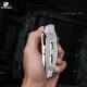HX Outdoors Rock X Fluorite UK EDC Pocket Knife - 2.95" D2 Steel Blade Titanium Alloy Handle Cyclaire Knives and Tools