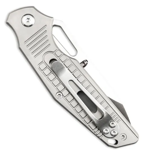 HX Outdoors Rock X Fluorite UK EDC Pocket Knife - 2.95" D2 Steel Blade Titanium Alloy Handle