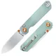 HX Outdoors Hyla Button Lock Pocket Knife - 2.91" 14C28N Blade Natural Green Handle Cyclaire Knives and Tools