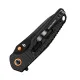 HX Outdoors Rock Onyx UK EDC Folding Knife - 2.87" Black DC53 Stainless Tool Steel Blade Black G10 Handle Cyclaire Knives and Tools