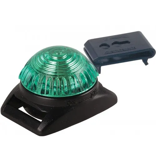 Adventure Lights Guardian Expedition Green Waterproof Safety Light with Belt Clip for Walkers, Runners, Watersports
