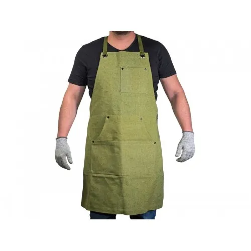 Beavercraft Adjustable Green Canvas Work Apron