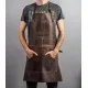 Beavercraft AP2X Genuine Leather Woodworkers Apron - Brown Cyclaire Knives and Tools