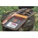 Beavercraft S50X Deluxe Wood Carving Set with Walnut Handles Cyclaire Knives and Tools