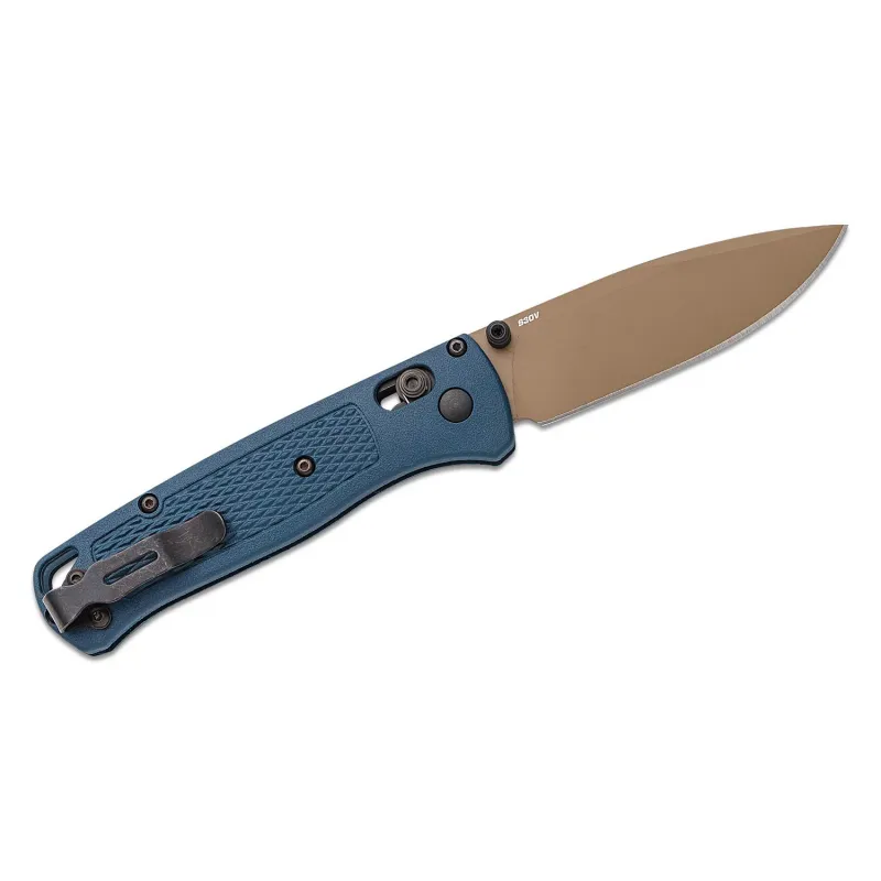 Benchmade 535FE-05 Bugout Folding Knife Crater Blue - 3.24" S30V Blade Crater Blue Handle Cyclaire Knives and Tools