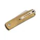 Boker Plus Tenshi Brass - 2.67" Blade, Brass Handle Cyclaire Knives and Tools