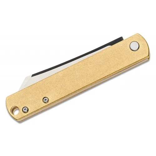 Boker Plus Zenshin 42 UK EDC Knife 2.9" Blade Brass Handle