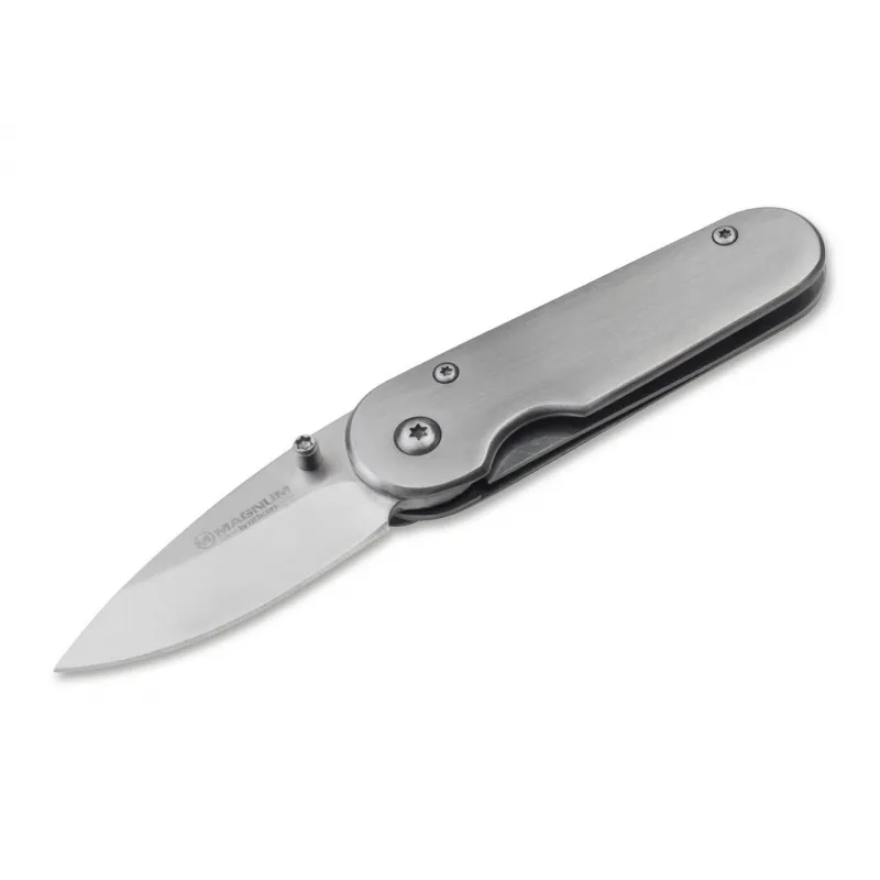 Boker Master Craftsman 6 Folding Knife - 2.16" Blade Silver Handle Cyclaire Knives and Tools