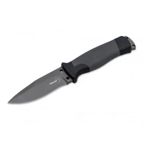 Boker Plus Outdoorsman Knife - 3.6" Fixed Blade - Grey FRP Handle - 02BO004