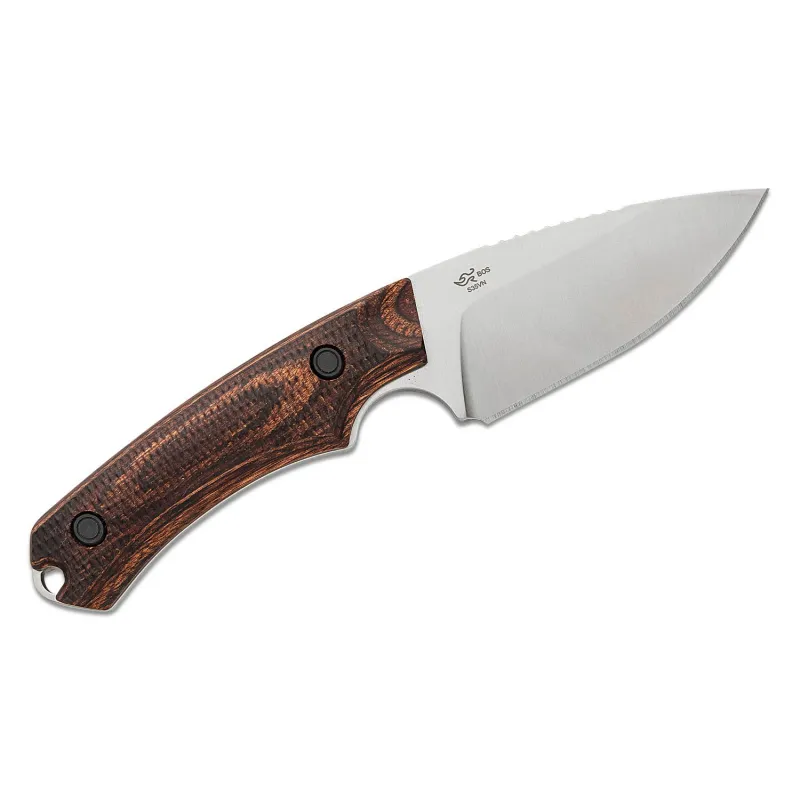 Buck 664 Alpha Hunter Fixed Blade Knife - 3.62" CPM-S35VN Stainless Steel Blade Walnut Dymalux Handle Cyclaire Knives and Tools