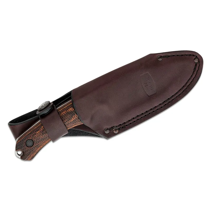 Buck 664 Alpha Hunter Fixed Blade Knife - 3.62" CPM-S35VN Stainless Steel Blade Walnut Dymalux Handle Cyclaire Knives and Tools