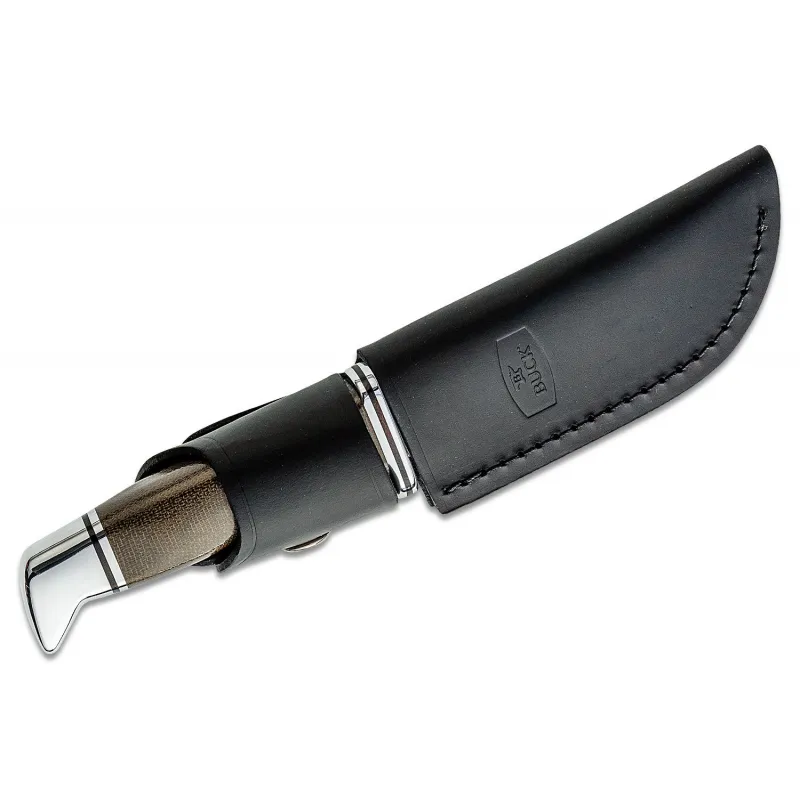 Buck 103 Skinner Pro Fixed Blade Knife Green Micarta Handle Cyclaire Knives and Tools