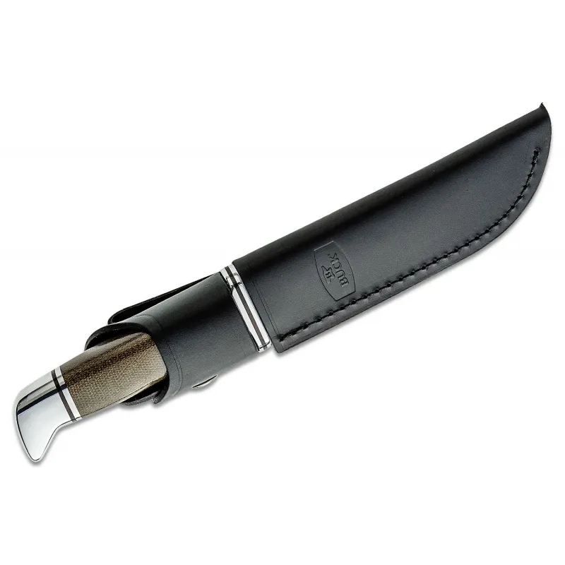 Buck 105 Pathfinder Pro Fixed Blade Knife Green Micarta Handle Cyclaire Knives and Tools