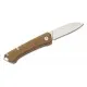 Buck 250 Saunter Drop Point UK EDC Folding Knife OD Green Micarta Handle Cyclaire Knives and Tools