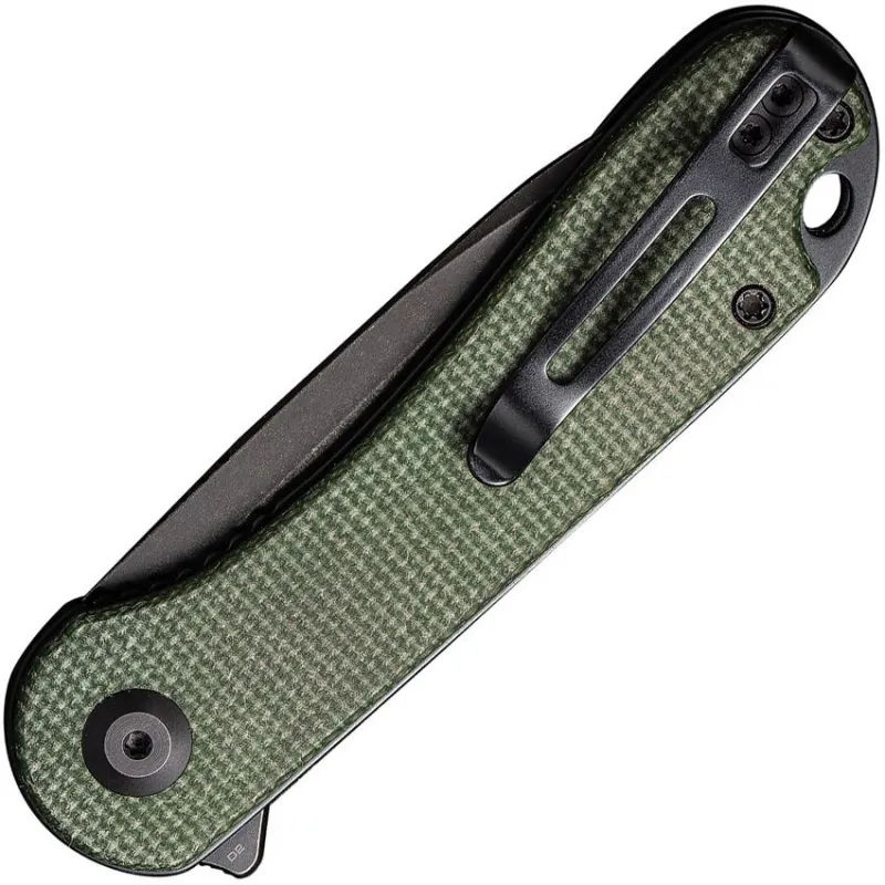 CIVIVI Elementum Knife - 2.96" D2 Tool Steel Blade Green Micarta Handle Cyclaire Knives and Tools