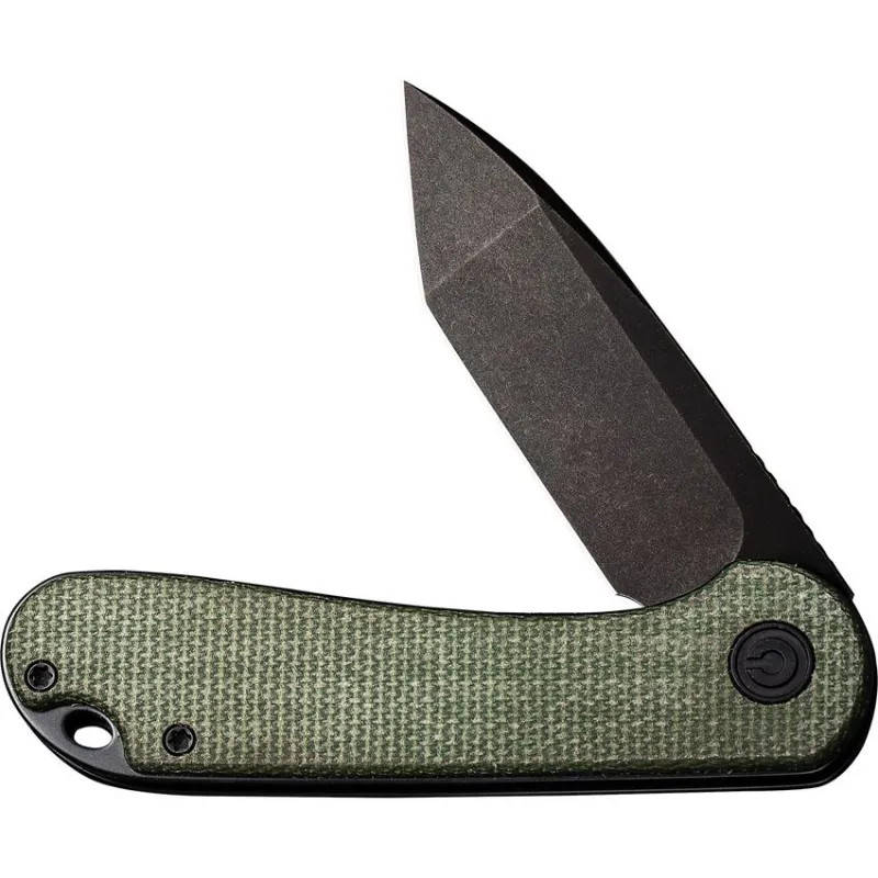 CIVIVI Elementum Knife - 2.96" D2 Tool Steel Blade Green Micarta Handle Cyclaire Knives and Tools