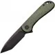 CIVIVI Elementum Knife - 2.96" D2 Tool Steel Blade Green Micarta Handle Cyclaire Knives and Tools