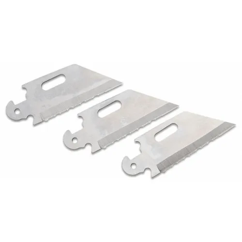Cold Steel 40AP3C Click-N-Cut Drop Point Replacement Serrated Utility Blades, 3 Pack